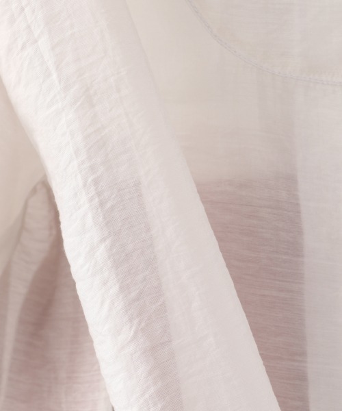 LOWRYS FARM(ローリーズファーム)の「シアードレスシャツLS 892642(シャツ/ブラウス・レディース・ブラック/ダークブラウン/アイボリー・FREE)」の17枚目の写真