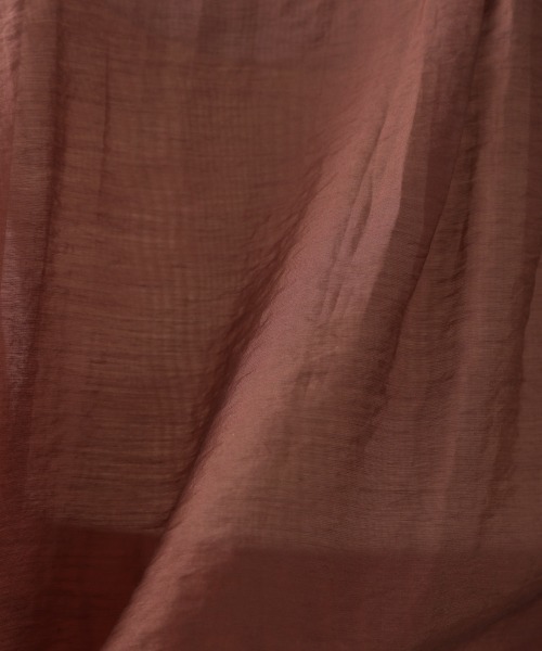 LOWRYS FARM(ローリーズファーム)の「シアードレスシャツLS 892642(シャツ/ブラウス・レディース・ブラック/ダークブラウン/アイボリー・FREE)」の15枚目の写真