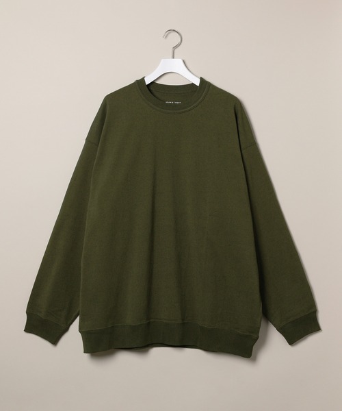 ADAM ET ROPE'（アダムエロペ）の「度詰めスウェット リラックスシルエットロンT（Tシャツ/カットソー・メンズ・ホワイト/ネイビー/カーキ・M/L）」の2枚目の写真