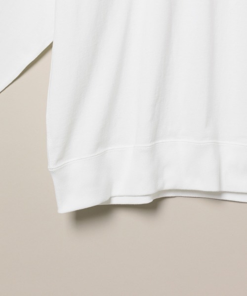 ADAM ET ROPE'（アダムエロペ）の「度詰めスウェット リラックスシルエットロンT（Tシャツ/カットソー・メンズ・ホワイト/ネイビー/カーキ・M/L）」の6枚目の写真