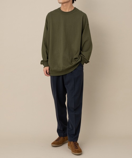 ADAM ET ROPE'（アダムエロペ）の「度詰めスウェット リラックスシルエットロンT（Tシャツ/カットソー・メンズ・ホワイト/ネイビー/カーキ・M/L）」の15枚目の写真