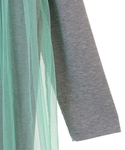 Candy Stripper（キャンディストリッパー）の「LINGERIE LAYERED ドレス（ワンピース・レディース・ヘザーグレー/アイボリー/ブラック・2）」の5枚目の写真