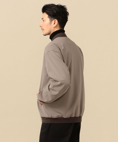 SHIPS(シップス)の「SHIPS: ハイカウント 2WAY ストレッチ リブ ブルゾン(ブルゾン・メンズ・カーキ/ブラック/グリーン・X-LARGE/MEDIUM/SMALL/LARGE)」の16枚目の写真