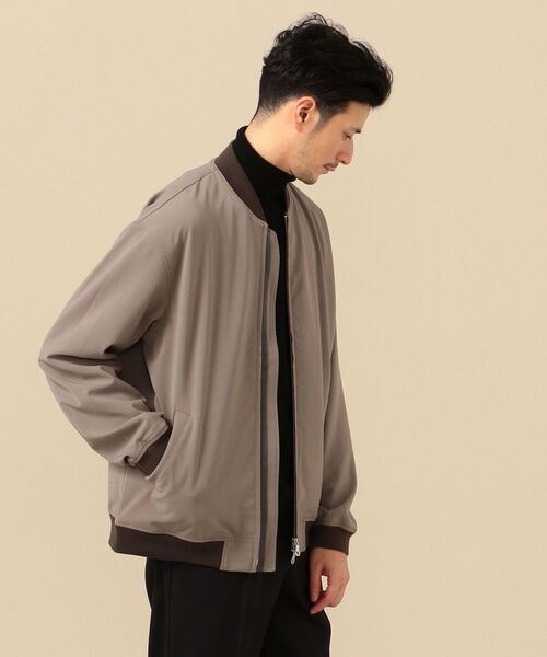 SHIPS(シップス)の「SHIPS: ハイカウント 2WAY ストレッチ リブ ブルゾン(ブルゾン・メンズ・カーキ/ブラック/グリーン・X-LARGE/MEDIUM/SMALL/LARGE)」の19枚目の写真