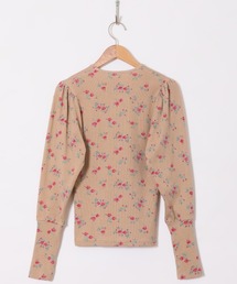 HOLIDAY（ホリデイ）の「SUPER RIB PUFF L/S TOPS (FLOWER) スーパー