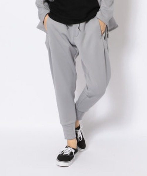 【OURET】スウェット サルエルタックパンツ OURET】スウェット サルエルタックパンツ