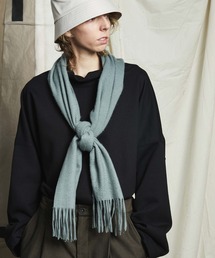 maison special マフラー チャコールグレー Shaggy knit Muffler/シャギーニットマフラー【MAISON SPECIAL