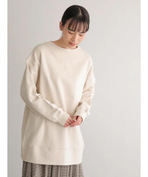 AMERICAN HOLIC（アメリカンホリック）の「変形ガゼット裏毛チュニック ＊（Tシャツ/カットソー・レディース・ネイビー/キャメル/ブルー/アイボリー/オリーブ・FREE）」の16枚目の写真