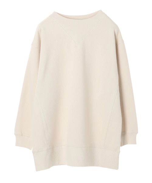 AMERICAN HOLIC（アメリカンホリック）の「変形ガゼット裏毛チュニック ＊（Tシャツ/カットソー・レディース・ネイビー/キャメル/ブルー/アイボリー/オリーブ・FREE）」の7枚目の写真