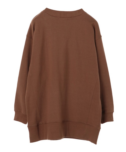 AMERICAN HOLIC（アメリカンホリック）の「変形ガゼット裏毛チュニック ＊（Tシャツ/カットソー・レディース・ネイビー/キャメル/ブルー/アイボリー/オリーブ・FREE）」の15枚目の写真