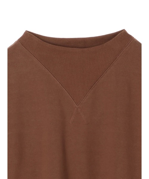 AMERICAN HOLIC（アメリカンホリック）の「変形ガゼット裏毛チュニック ＊（Tシャツ/カットソー・レディース・ネイビー/キャメル/ブルー/アイボリー/オリーブ・FREE）」の13枚目の写真