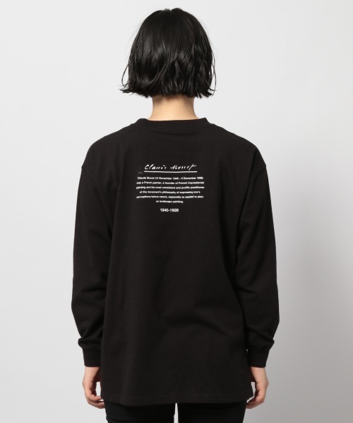 PAGEBOY（ページボーイ）の「モネアートロンT(プリントロンT)（Tシャツ/カットソー・レディース・ブラック/オフホワイト・FREE）」の17枚目の写真