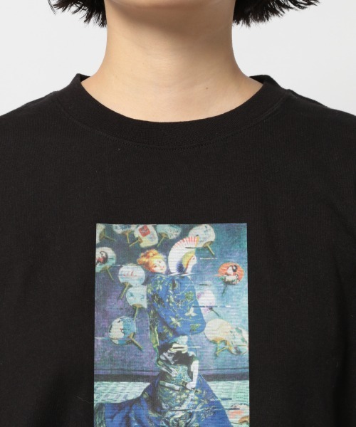 PAGEBOY（ページボーイ）の「モネアートロンT(プリントロンT)（Tシャツ/カットソー・レディース・ブラック/オフホワイト・FREE）」の18枚目の写真