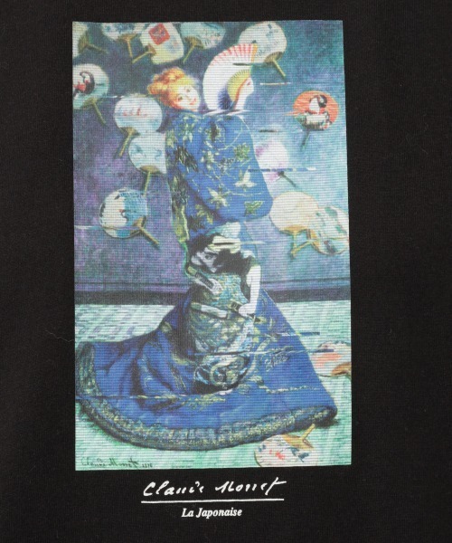 PAGEBOY（ページボーイ）の「モネアートロンT(プリントロンT)（Tシャツ/カットソー・レディース・ブラック/オフホワイト・FREE）」の20枚目の写真