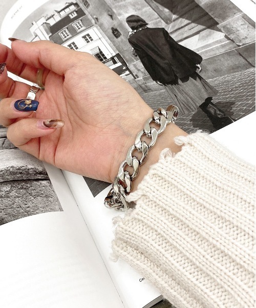 apres jour mignon（アプレジュールミニョン）の「【apresjour mignon×ARIAZ】チェーンブレスレット（ブレスレット・レディース・シルバー・ONESIZE）」の4枚目の写真