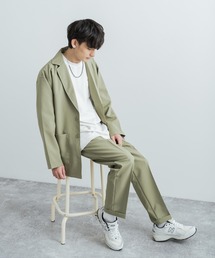 Rocky Monroe | setup ポリトロセットアップ ビッグシルエット テーラードジャケット テーパードパンツ 無地 2021 SPRING(セットアップ)