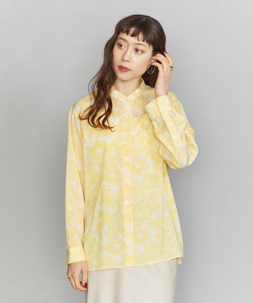 BEAUTY&amp;YOUTH UNITED ARROWS - ビューティアンドユース ブラウス 花柄 BEAUTY&YOUTH UNITED ARROWS（ビューティーアンドユース