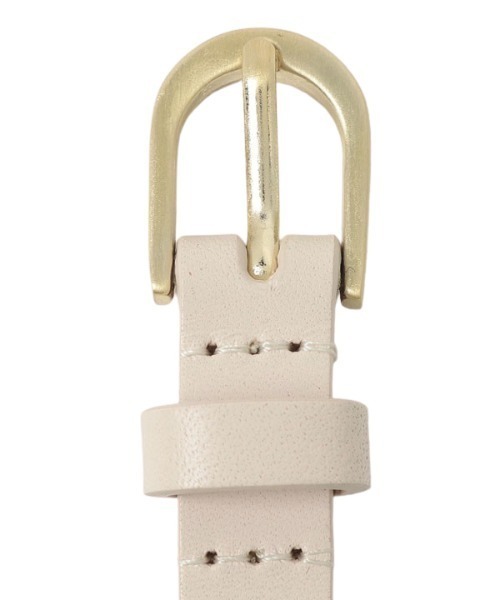 EIMY ISTOIRE（エイミーイストワール）の「Leather Narrow Belt（ベルト・レディース・ブラック/ベージュ/アイボリー・FREE）」の11枚目の写真