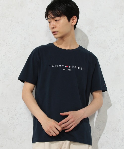 TOMMY HILFIGER（トミーヒルフィガー）の「ベーシックロゴTシャツ（Tシャツ/カットソー・メンズ・ホワイト/ブラック/ネイビー/グレー/ネイビー系1/ホワイト系その他/ブラック系その他・SMALL/MEDIUM/LARGE/X-LARGE）」の18枚目の写真