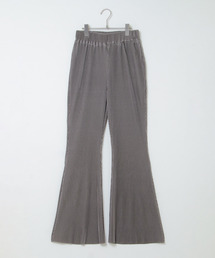 セルフカットプリーツフレアパンツ