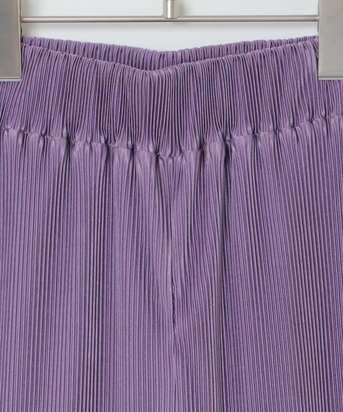 VENCEEXCHANGE（ヴァンスエクスチェンジ）の「セルフカットプリーツフレアパンツ（その他パンツ・レディース・グレー/ブラック/パープル/ライム/ブルー・M）」の6枚目の写真