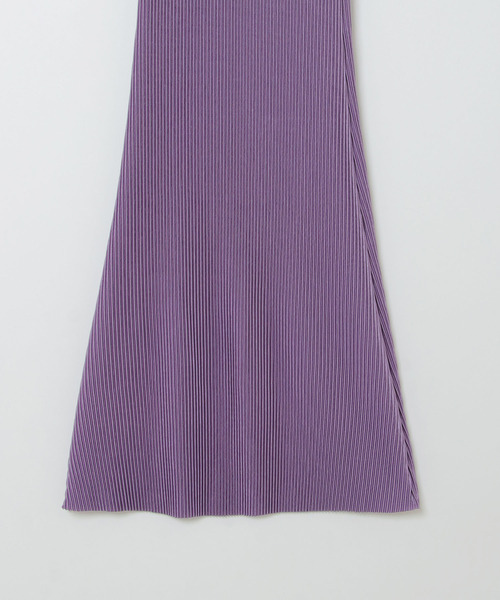 VENCEEXCHANGE（ヴァンスエクスチェンジ）の「セルフカットプリーツフレアパンツ（その他パンツ・レディース・グレー/ブラック/パープル/ライム/ブルー・M）」の9枚目の写真