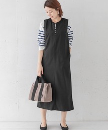 URBAN RESEARCH Sonny Label | 深スリットスキッパージャンパースカート(ワンピース)