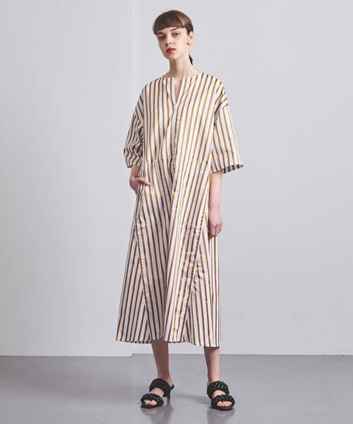 TICCA ティッカ　ワンピース　ストライプ 別注】＜TICCA＞ストライプ シャツワンピース