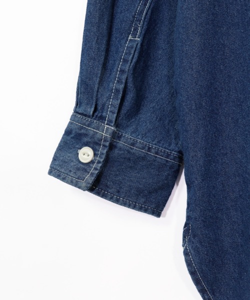 UNDERWRAPS(アンダーラップス)の「UNDERWRAPS / アンダーラップス BIGデニムシャツ (M3)(シャツ/ブラウス・レディース・ケミカルウォッシュ/インディゴブルー・M/L)」の22枚目の写真