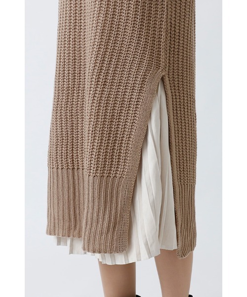 ElegChic(エレグシック)の「オフタートルニットワンピース(ワンピース・レディース・ブラック/モカ・XL/4L/M)」の6枚目の写真