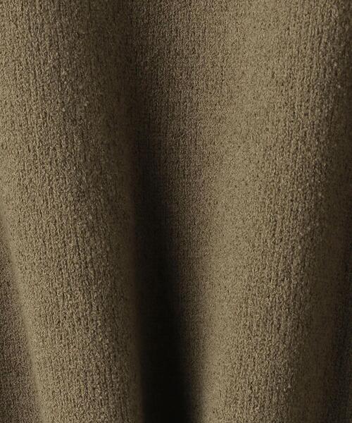 BEAUTY&YOUTH UNITED ARROWS（ビューティーアンドユースユナイテッドアローズ）の「BY ループヤーンスキッパー5分袖ニットプルオーバー -ウォッシャブル-（ニット/セーター・レディース・モカ/ナチュラル・FREE）」の6枚目の写真
