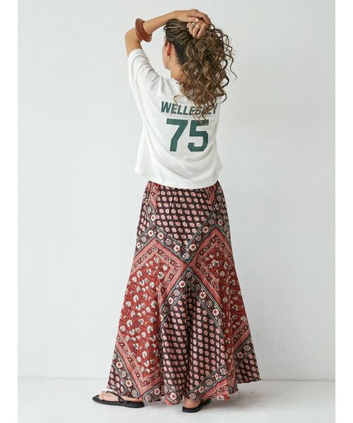 Ungrid（アングリッド）の「バックナンバリングロゴTee（Tシャツ/カットソー・レディース・オフホワイト/オレンジ/ブルー・FREE）」の7枚目の写真