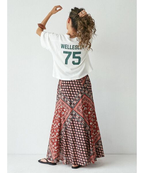 Ungrid（アングリッド）の「バックナンバリングロゴTee（Tシャツ/カットソー・レディース・オフホワイト/オレンジ/ブルー・FREE）」の13枚目の写真