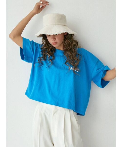 Ungrid（アングリッド）の「バックナンバリングロゴTee（Tシャツ/カットソー・レディース・オフホワイト/オレンジ/ブルー・FREE）」の5枚目の写真