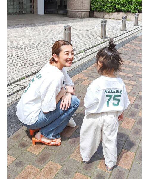 Ungrid（アングリッド）の「バックナンバリングロゴTee（Tシャツ/カットソー・レディース・オフホワイト/オレンジ/ブルー・FREE）」の9枚目の写真