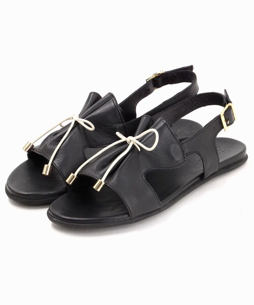 FREAK'S STORE(フリークスストア)の「PAGANO/パガーノ ギャザーサンダル(サンダル・レディース・ブラック/ブラウン・38/36/37)」の6枚目の写真