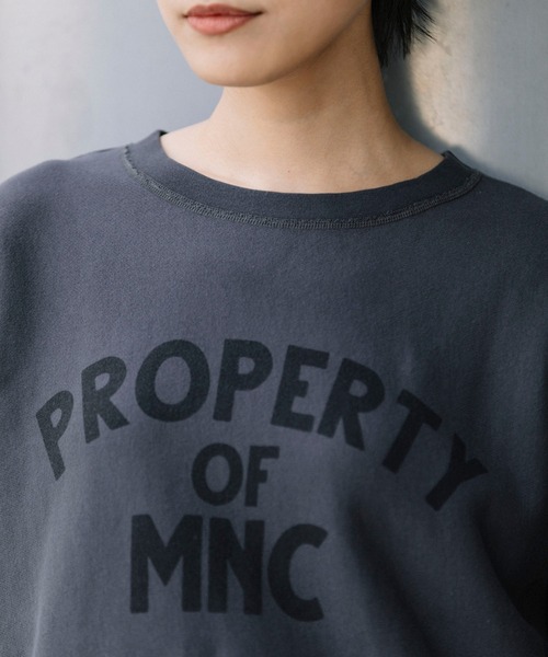 Munich(ミューニック)の「バイオウォッシュフレンチテリー ロゴプリントスウェット(スウェット・レディース・アイボリー/ダークグレー/キャメル・FREE)」の12枚目の写真