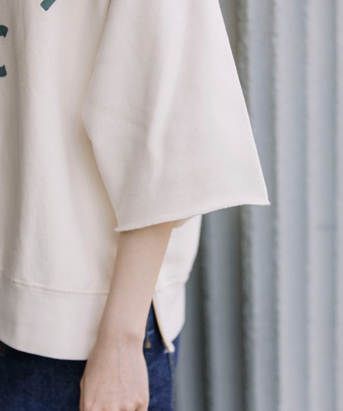 Munich(ミューニック)の「バイオウォッシュフレンチテリー ロゴプリントスウェット(スウェット・レディース・アイボリー/ダークグレー/キャメル・FREE)」の10枚目の写真