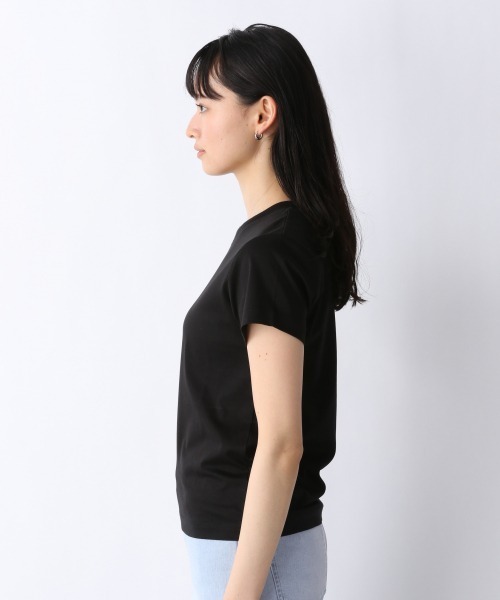 JEANASIS（ジーナシス）の「シルケットスムースコンパクトＴ/952235（Tシャツ/カットソー・レディース・ホワイト/ブラック/ピンク系その他・FREE）」の12枚目の写真
