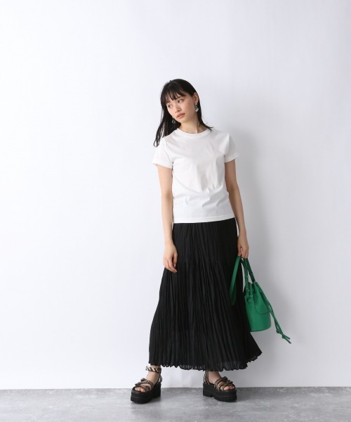 JEANASIS（ジーナシス）の「シルケットスムースコンパクトＴ/952235（Tシャツ/カットソー・レディース・ホワイト/ブラック/ピンク系その他・FREE）」の10枚目の写真