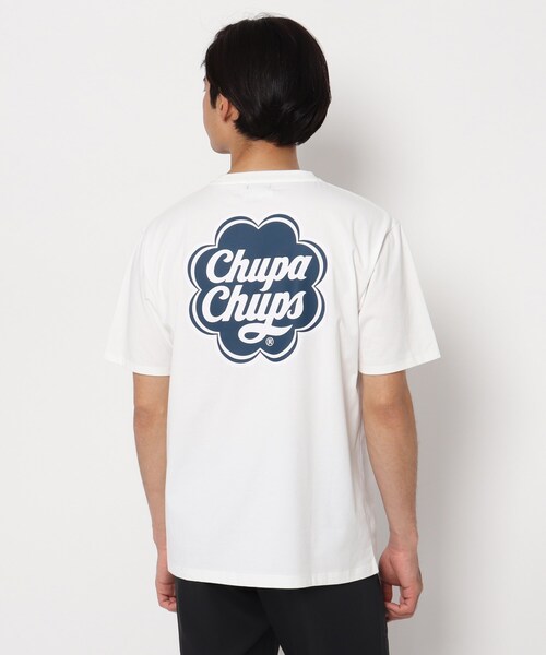 THE SHOP TK (ザ ショップ ティーケー )の「◆【SHELTECH×ChupaChups】バックプリントTシャツ(Tシャツ/カットソー・メンズ・イエロー/ネイビー/レッド系1/オフホワイト・02/03/04)」の2枚目の写真
