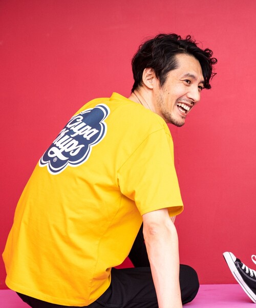 THE SHOP TK (ザ ショップ ティーケー )の「◆【SHELTECH×ChupaChups】バックプリントTシャツ(Tシャツ/カットソー・メンズ・イエロー/ネイビー/レッド系1/オフホワイト・02/03/04)」の3枚目の写真