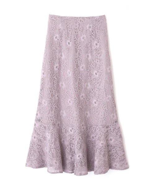 FREE'S MART（フリーズマート）の「【Sシリーズ対応】◇ハイウエストレースマーメードスカート（スカート・レディース・ホワイト/ブラック/ブラウン/パープル・SMALL/MEDIUM）」の4枚目の写真