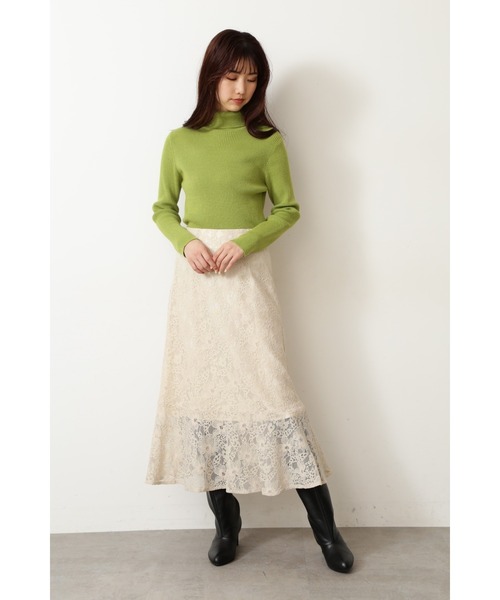 FREE'S MART（フリーズマート）の「【Sシリーズ対応】◇ハイウエストレースマーメードスカート（スカート・レディース・ホワイト/ブラック/ブラウン/パープル・SMALL/MEDIUM）」の11枚目の写真