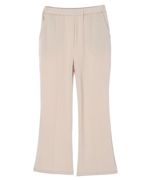 Green　Parks（グリーンパークス）の「センターシームソフトフレアカットパンツ＊（その他パンツ・レディース・ブラック/ピンク/イエロー/モカ/ホワイト系その他2・FREE）」の2枚目の写真