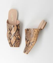FAEDA | <FAEDA>パイソン柄スライダーサンダル(サンダル)