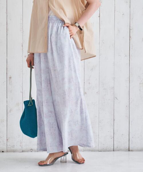 coen（コーエン）の「クレープサラサラスカーチョ#（その他パンツ・レディース・ホワイト系その他/コバルトブルー/テラコッタ/ブルー系その他2・MEDIUM/LARGE）」の4枚目の写真