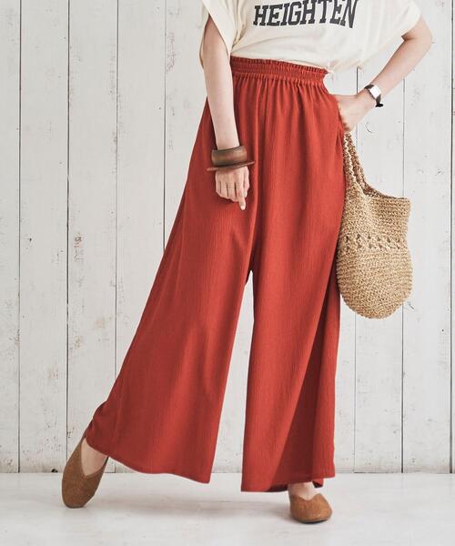 coen（コーエン）の「クレープサラサラスカーチョ#（その他パンツ・レディース・ホワイト系その他/コバルトブルー/テラコッタ/ブルー系その他2・MEDIUM/LARGE）」の3枚目の写真