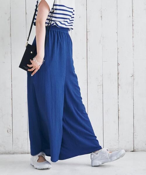 coen（コーエン）の「クレープサラサラスカーチョ#（その他パンツ・レディース・ホワイト系その他/コバルトブルー/テラコッタ/ブルー系その他2・MEDIUM/LARGE）」の5枚目の写真