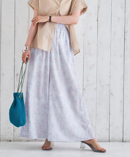 coen（コーエン）の「クレープサラサラスカーチョ#（その他パンツ・レディース・ホワイト系その他/コバルトブルー/テラコッタ/ブルー系その他2・MEDIUM/LARGE）」の6枚目の写真